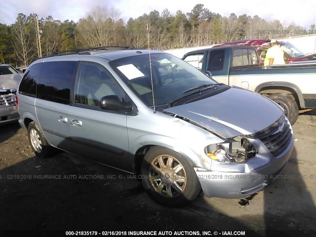 1A4GP45R96B760752 - 2006 CHRYSLER TOWN & COUNTRY  BLUE photo 1