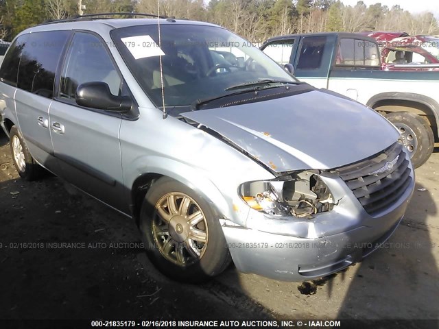 1A4GP45R96B760752 - 2006 CHRYSLER TOWN & COUNTRY  BLUE photo 6