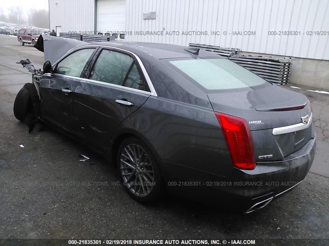 1G6AS5S38F0131174 - 2015 CADILLAC CTS PERFORMANCE COLLECTION GRAY photo 3