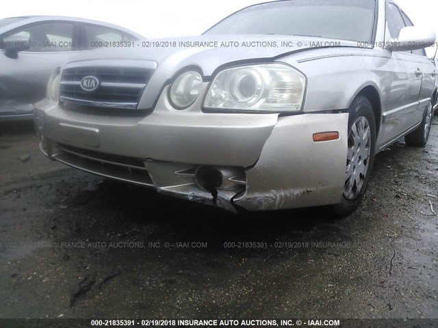 KNAGD126765466026 - 2006 KIA OPTIMA LX/EX SILVER photo 6