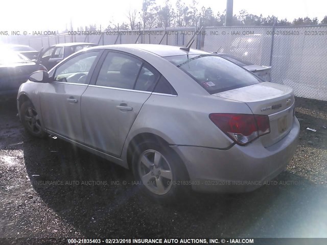 1G1PC5SB5D7205210 - 2013 CHEVROLET CRUZE LT SILVER photo 3