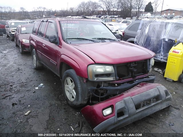 1GNDT13S922180492 - 2002 CHEVROLET TRAILBLAZER  RED photo 1