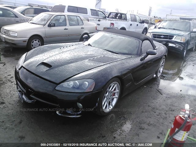 1B3JZ65Z64V101414 - 2004 DODGE VIPER SRT-10 BLACK photo 2