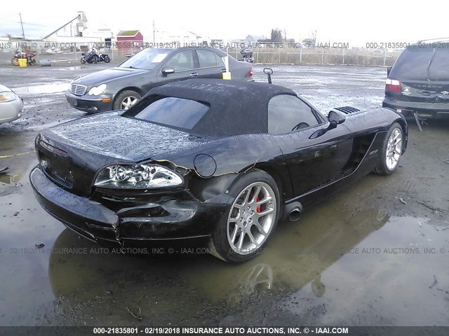 1B3JZ65Z64V101414 - 2004 DODGE VIPER SRT-10 BLACK photo 4