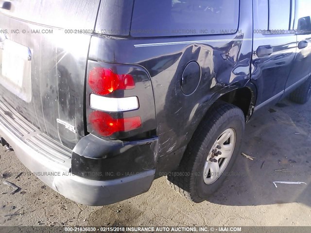 1FMEU72E16UB38235 - 2006 FORD EXPLORER XLS BLACK photo 6