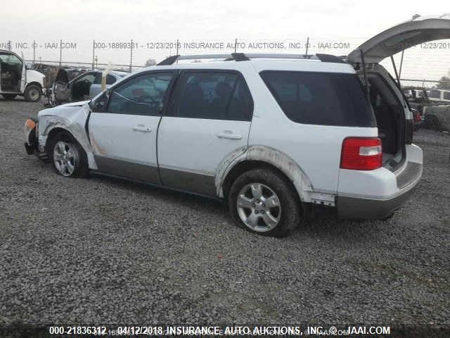 1FMDK02157GA07007 - 2007 FORD FREESTYLE SEL WHITE photo 3