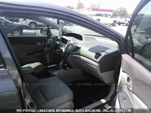 2HGFB2F99CH531057 - 2012 HONDA CIVIC EXL GRAY photo 5