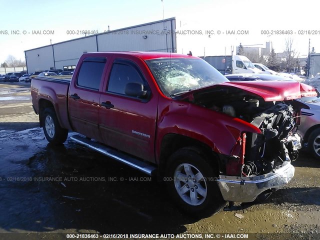 3GTP1VE05BG391114 - 2011 GMC SIERRA C1500 SLE RED photo 1