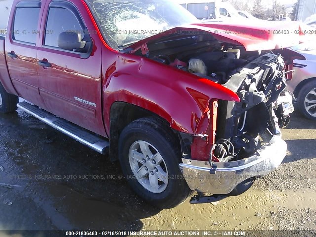 3GTP1VE05BG391114 - 2011 GMC SIERRA C1500 SLE RED photo 6