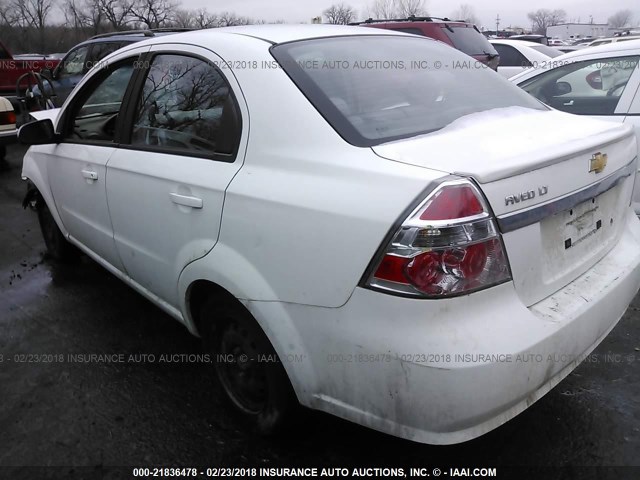 KL1TD5DE7AB115177 - 2010 CHEVROLET AVEO LS/LT 白色 照片 3