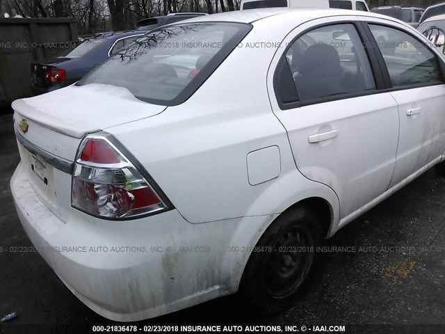KL1TD5DE7AB115177 - 2010 CHEVROLET AVEO LS/LT 白色 照片 4
