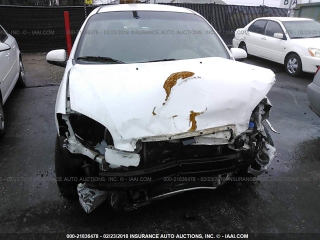 KL1TD5DE7AB115177 - 2010 CHEVROLET AVEO LS/LT 白色 照片 6