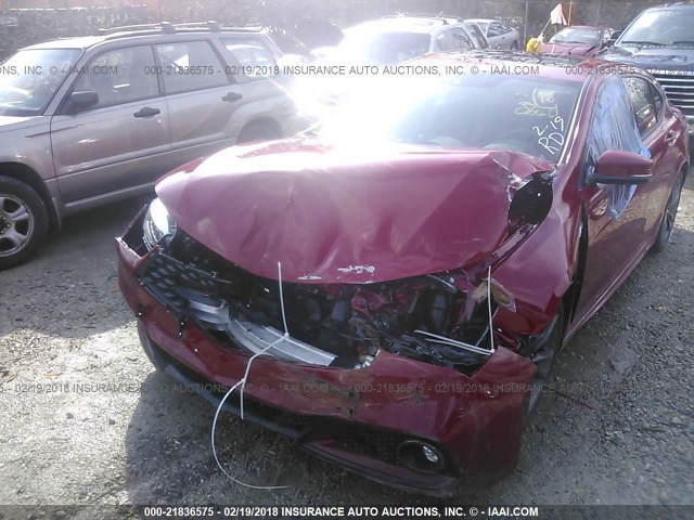 19UUB3F6XJA006295 - 2018 ACURA TLX TECH+A/TCH+AR RED photo 6