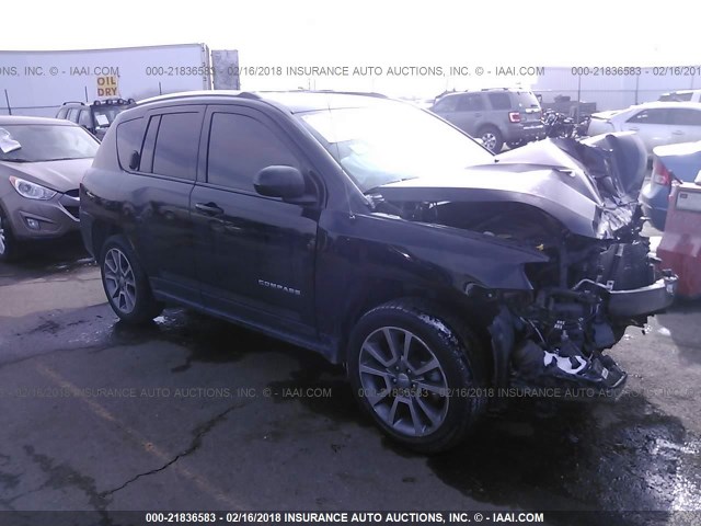 1C4NJDCB5ED924778 - 2014 JEEP COMPASS LIMITED BLACK photo 1