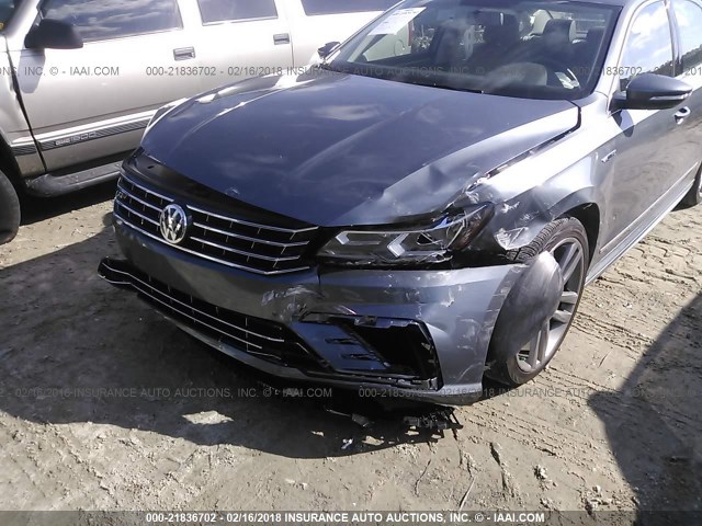 1VWDT7A34HC061305 - 2017 VOLKSWAGEN PASSAT R-LINE GRAY photo 6