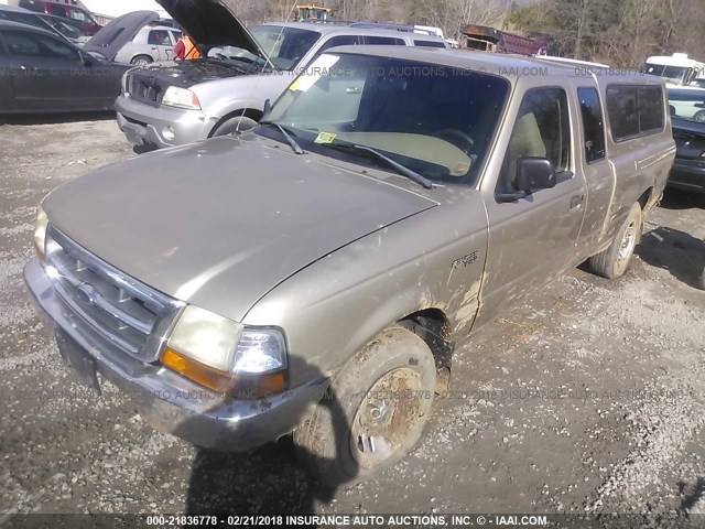 1FTYR14C9XTA30898 - 1999 FORD RANGER SUPER CAB TAN photo 2