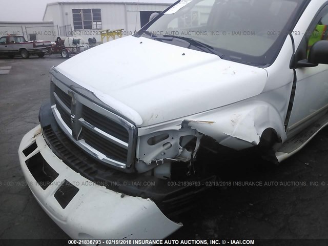 1D8HB58D85F592335 - 2005 DODGE DURANGO LIMITED WHITE photo 6