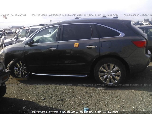 5FRYD4H4XGB021034 - 2016 ACURA MDX TECHNOLOGY BLACK photo 3