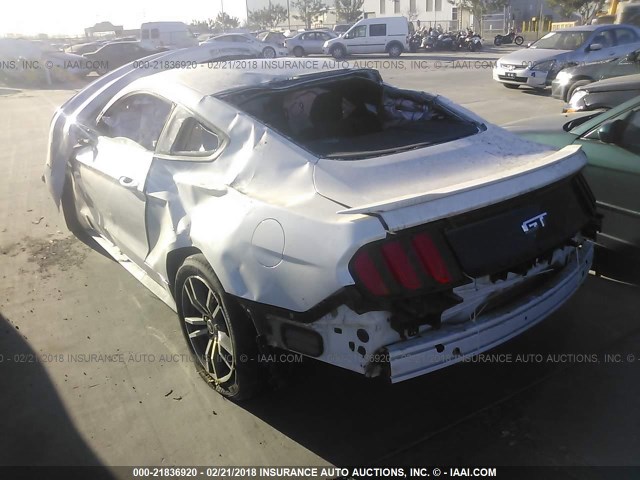 1FA6P8CFXH5267011 - 2017 FORD MUSTANG GT WHITE photo 3
