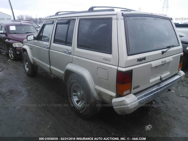 1J4FJ78S9TL159733 - 1996 JEEP CHEROKEE COUNTRY TAN photo 3