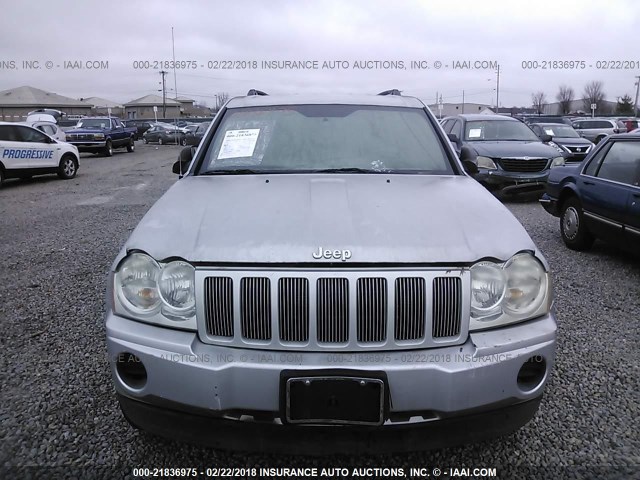 1J4GR48K96C107678 - 2006 JEEP GRAND CHEROKEE LAREDO/COLUMBIA/FREEDOM SILVER photo 6