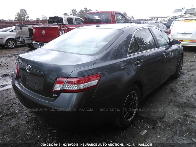 4T1BF3EK5BU736216 - 2011 TOYOTA CAMRY SE/LE/XLE Серый фото 4