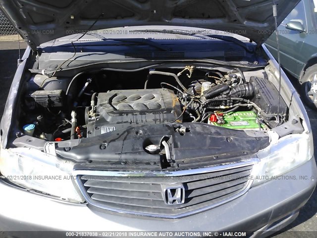 2HKRL1869YH624116 - 2000 HONDA ODYSSEY EX GRAY photo 10