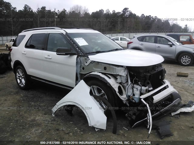 1FM5K7D84GGB49419 - 2016 FORD EXPLORER XLT WHITE photo 1