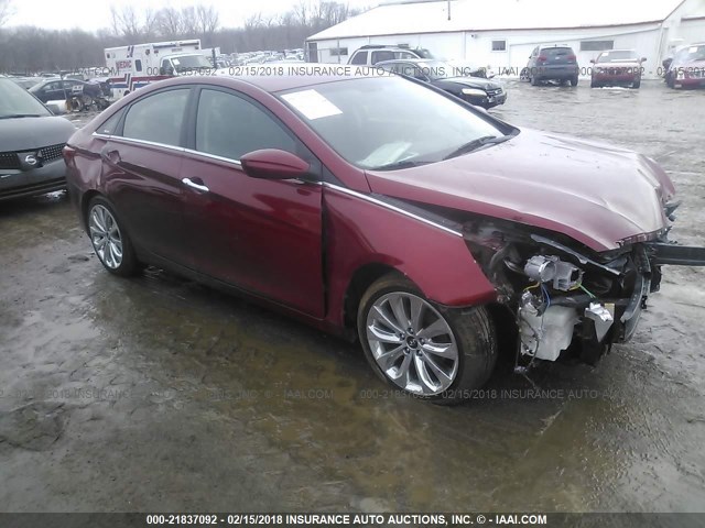 5NPEC4AC2BH003260 - 2011 HYUNDAI SONATA SE/LIMITED RED photo 1