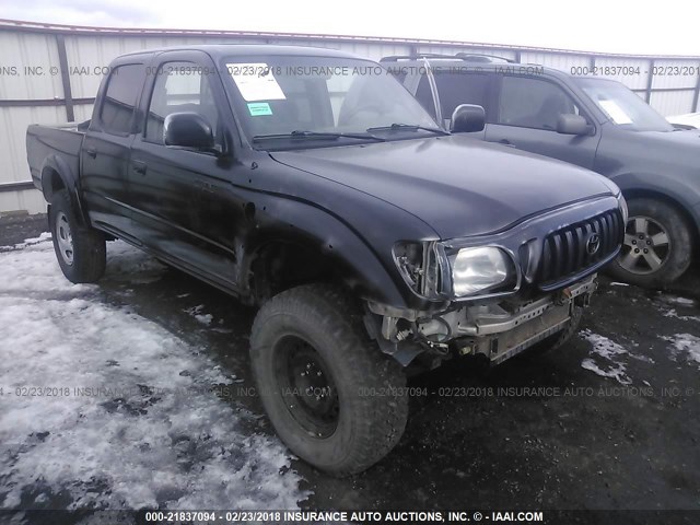 5TEHN72N32Z072450 - 2002 TOYOTA TACOMA DOUBLE CAB GRAY photo 1