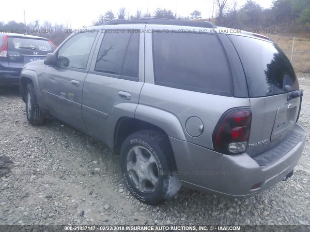 1GNDT13S882152238 - 2008 CHEVROLET TRAILBLAZER LS/LT GRAY photo 3