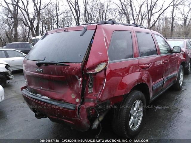 1J4HR48N46C101785 - 2006 JEEP GRAND CHEROKEE LAREDO/COLUMBIA/FREEDOM 红色 照片 4