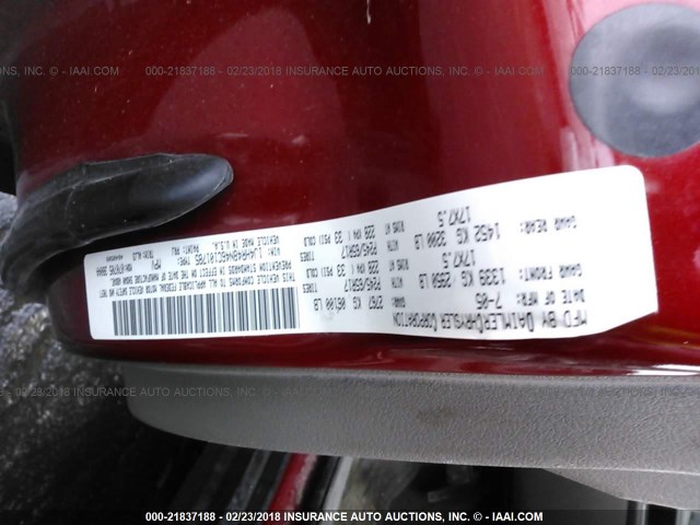 1J4HR48N46C101785 - 2006 JEEP GRAND CHEROKEE LAREDO/COLUMBIA/FREEDOM 红色 照片 9