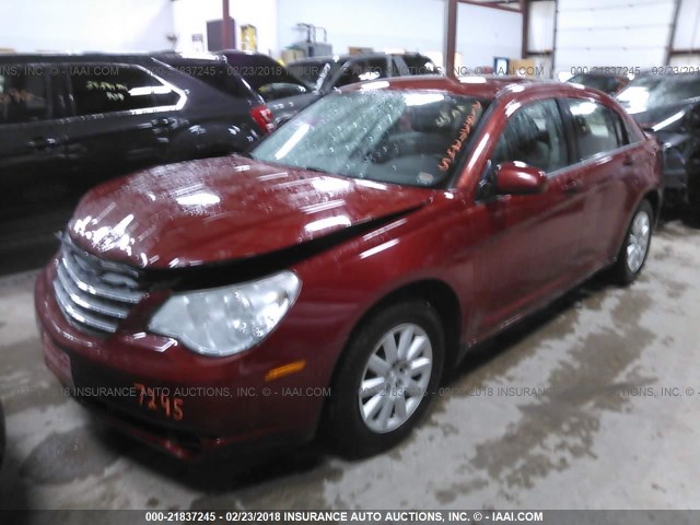 1C3LC46K77N541469 - 2007 CHRYSLER SEBRING RED photo 2