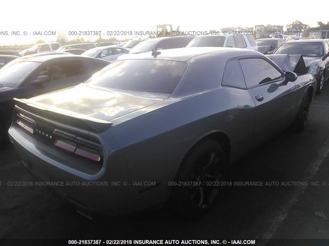 2C3CDZAG4HH598459 - 2017 DODGE CHALLENGER SXT GRAY photo 4