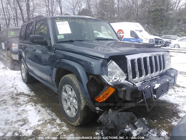 1J8HG48K97C643735 - 2007 JEEP COMMANDER Navy photo 1