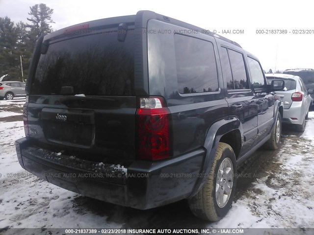 1J8HG48K97C643735 - 2007 JEEP COMMANDER Navy photo 4