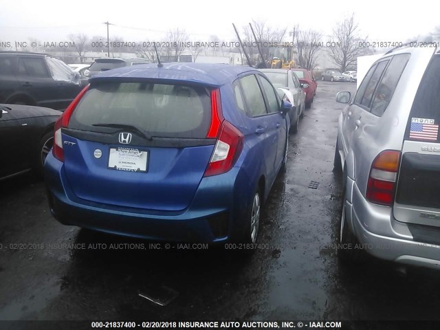 JHMGK5H5XGX019726 - 2016 HONDA FIT LX أزرق صورة 4