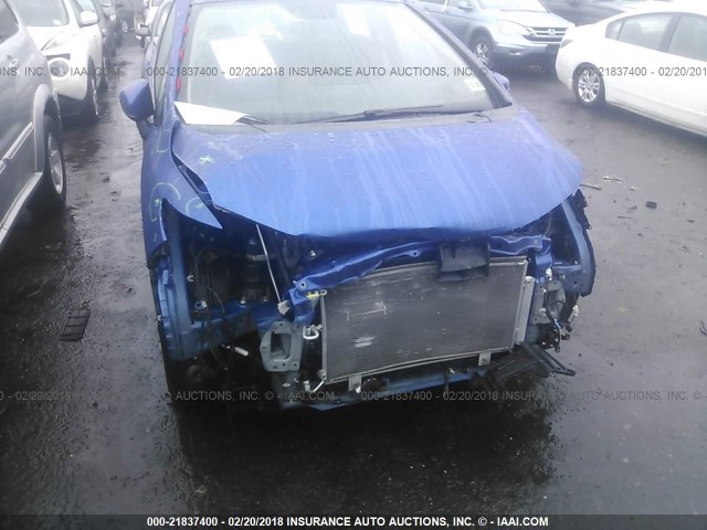 JHMGK5H5XGX019726 - 2016 HONDA FIT LX أزرق صورة 6