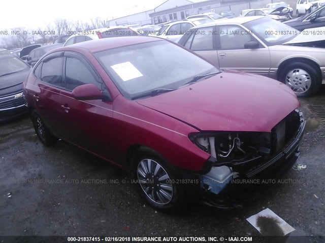 KMHDU46D27U137365 - 2007 HYUNDAI ELANTRA GLS/SE/LIMITED RED photo 1