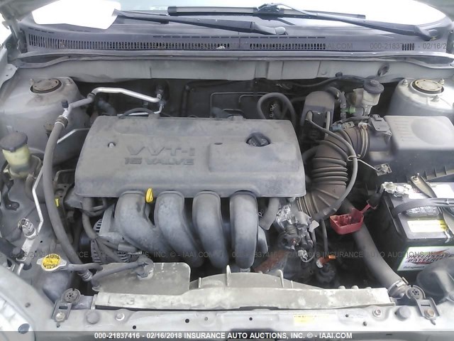 1NXBR32E74Z315381 - 2004 TOYOTA COROLLA CE/LE/S SILVER photo 10