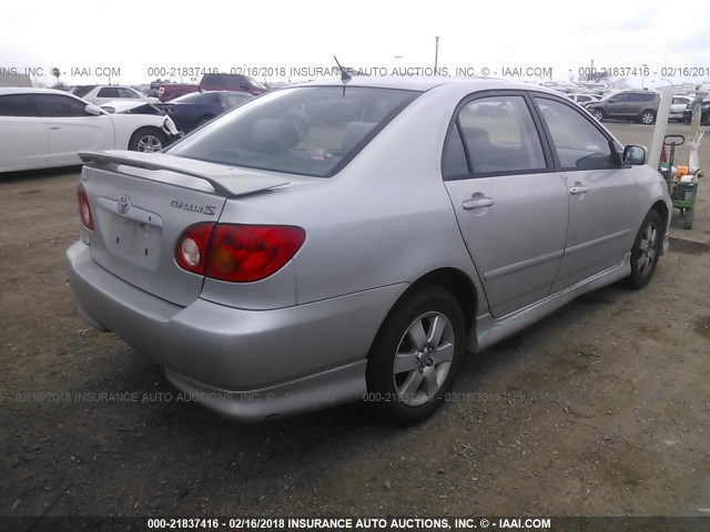 1NXBR32E74Z315381 - 2004 TOYOTA COROLLA CE/LE/S SILVER photo 4