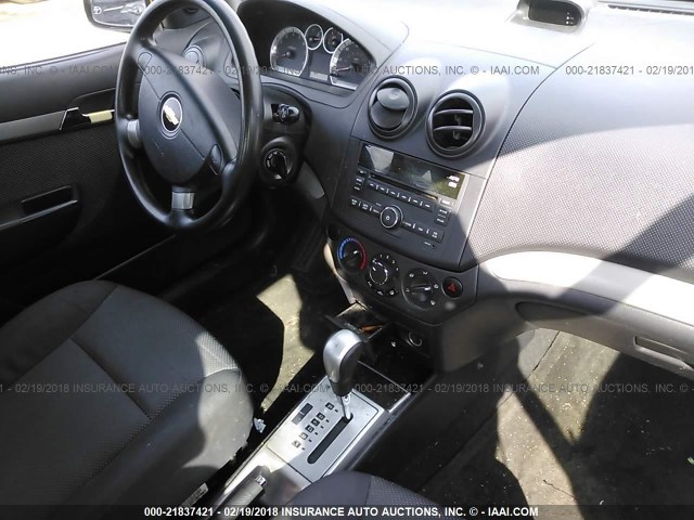 KL1TD56E59B319422 - 2009 CHEVROLET AVEO LS/LT YELLOW photo 5