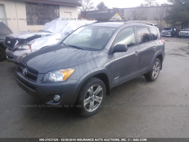 JTMRF4DV9AD031387 - 2010 TOYOTA RAV4 SPORT GRAY photo 2