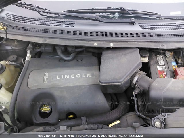 2LMDJ6JK8BBJ13519 - 2011 LINCOLN MKX BLACK photo 10