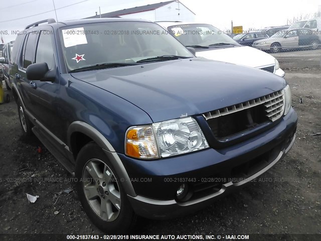 1FMZU74W83ZB53692 - 2003 FORD EXPLORER EDDIE BAUER BLUE photo 1