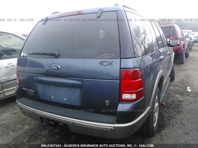 1FMZU74W83ZB53692 - 2003 FORD EXPLORER EDDIE BAUER BLUE photo 4