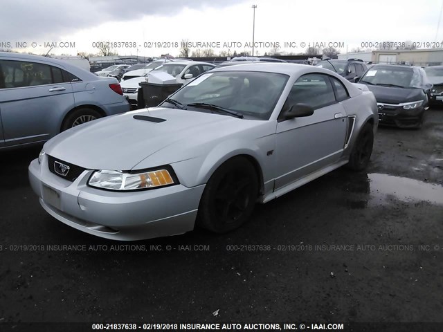 1FAFP42X5YF286076 - 2000 FORD MUSTANG GT SILVER photo 2