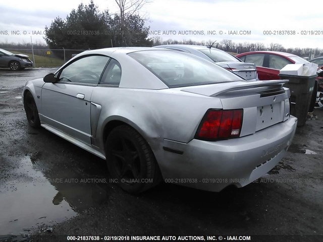 1FAFP42X5YF286076 - 2000 FORD MUSTANG GT SILVER photo 3