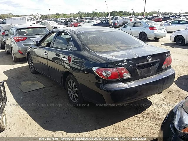 JTHBF30G836002455 - 2003 LEXUS ES 300 BLUE photo 3